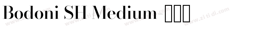 Bodoni SH Medium字体转换